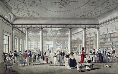 マーゲートのホール図書館、1789年 作： Thomas Malton