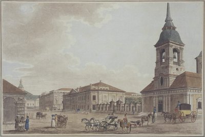 サンクトペテルブルクのリテニ アベニュー、1790 年 作： Thomas Malton the Elder