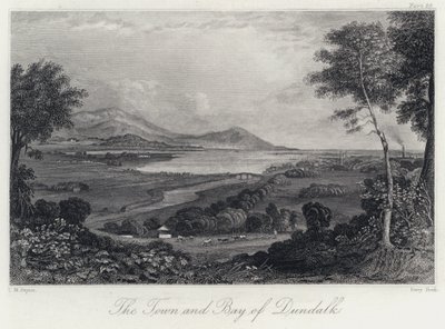 The Town and Bay of Dundalk (e.g. the engraving) 作： Thomas Mann (after) Baynes