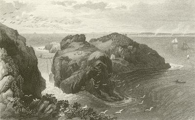 Carrick A Rede、アントリム海岸、アイルランド 作： Thomas Mann Baynes