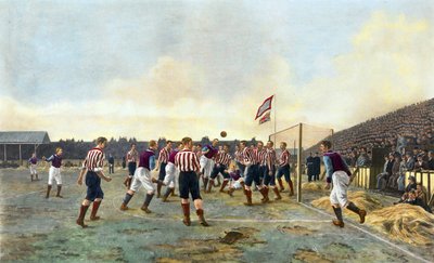 アストンヴィラvサンダーランド、1893 作： Thomas Marie Madawaska Hemy