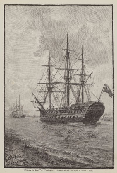 Nelsons Old Ship、The Foudroyant 作： Thomas Marie Madawaska Hemy