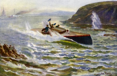 The Motor Scout（カラーリトグラフ 作： Thomas Marie Madawaska Hemy