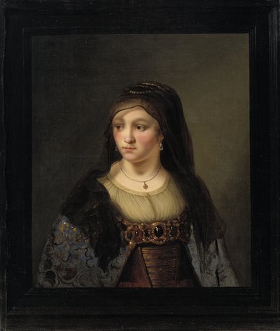 ベールの中の女性の肖像 作： Thomas Mathisen