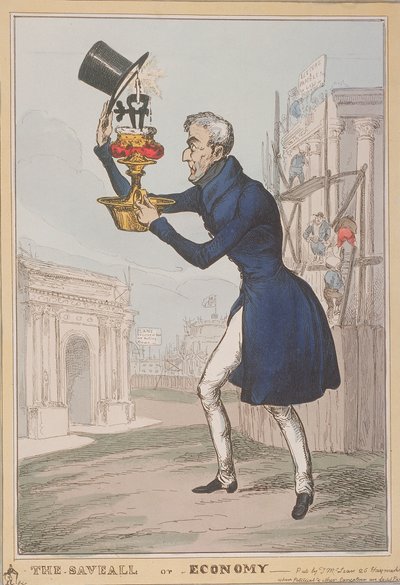 「セーブオール、または経済」、1828 作： Thomas McLean