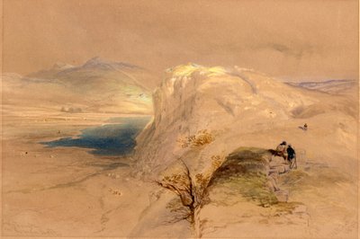クレイグラフアンドローマンウォール、1839年（紙に鉛筆、ガッシュ、トイレ） 作： Thomas Miles Richardson