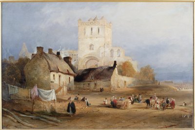 ジェドバラ修道院、1835年頃 作： Thomas Miles Richardson
