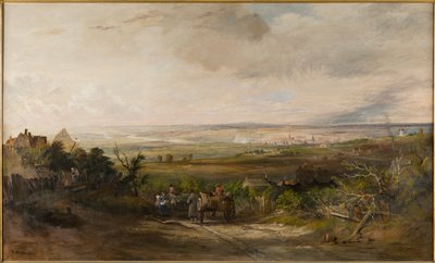 ゲーツヘッドフェルからのニューカッスル、1816年頃 作： Thomas Miles Richardson