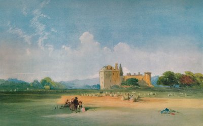 「クレイグミラー城」、c1821 作： Thomas Miles Richardson I