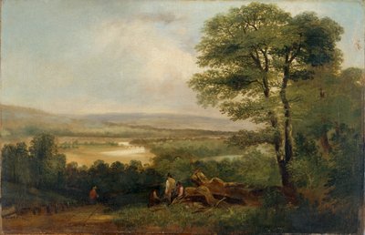 「風景：ノーサンバーランドの景色」、1804-1848 作： Thomas Miles Richardson I