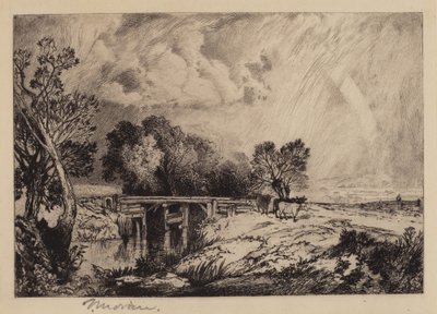 素朴な橋 作： Thomas Moran