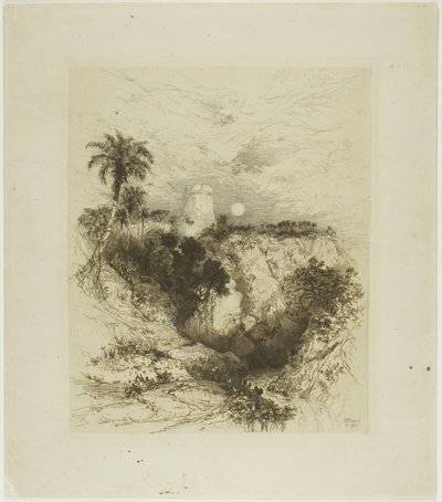 コルテスの塔 作： Thomas Moran