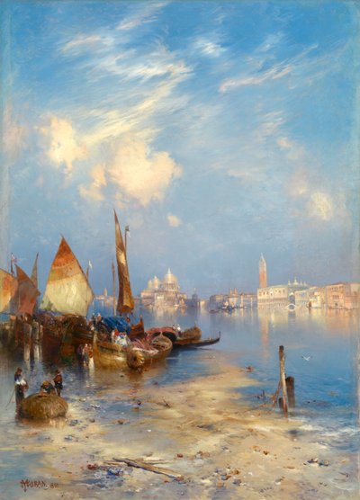 ベニスの眺め、1891年。 作： Thomas Moran
