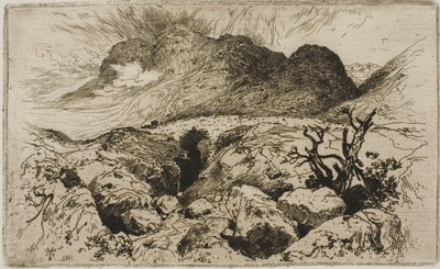 グレンコー峠の橋 作： Thomas Moran