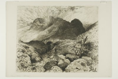 スコットランド、グレンコー峠の橋 作： Thomas Moran