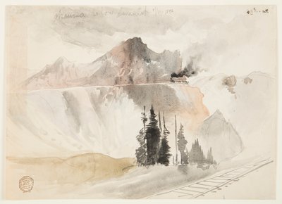 頂上の下のちゃま 作： Thomas Moran