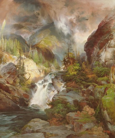 山の子供たち（1867年） 作： Thomas Moran