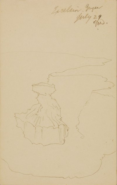 エクセルシオール・ガイザー、イエローストーン公園 作： Thomas Moran