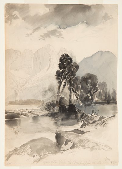 ヨセミテの滝 作： Thomas Moran