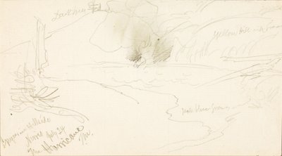 ヒルサイドの間欠泉、ノリス、ハリケーン 作： Thomas Moran