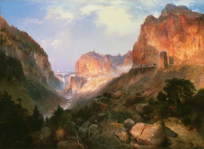 ゴールデンゲート、イエローストーン国立公園 作： Thomas Moran