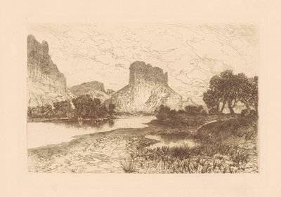 ワイオミング準州グリーンリバー 作： Thomas Moran