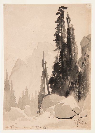 ハーフドーム、ヨセミテ 作： Thomas Moran