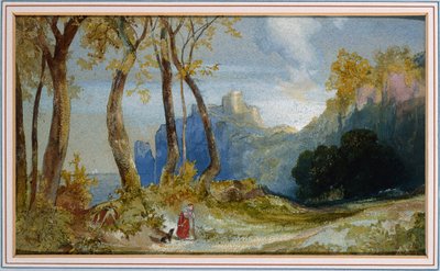 丘の中 作： Thomas Moran