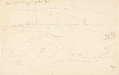 ロウアー・ガイザー・ベイスン 作： Thomas Moran