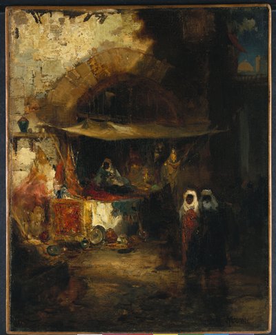 モロッコバザール 作： Thomas Moran
