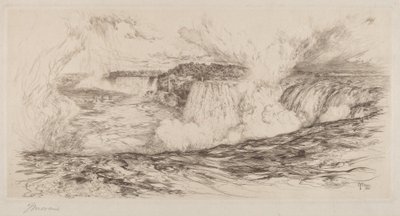 ナイアガラ ― カナダ側から 作： Thomas Moran