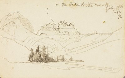 ソーダ・ビュート・クリークにて 作： Thomas Moran