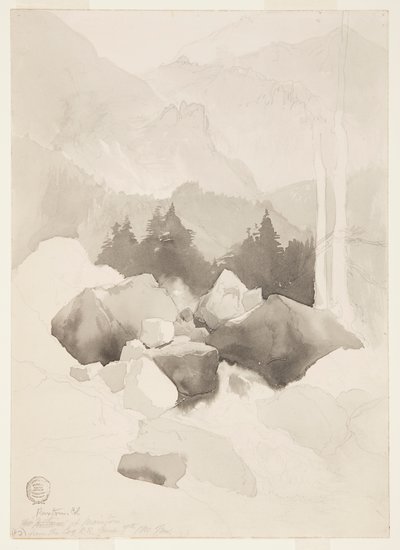 コロラド州ラクストンの研究 作： Thomas Moran