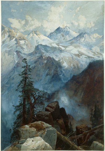 シエラの頂上 作： Thomas Moran