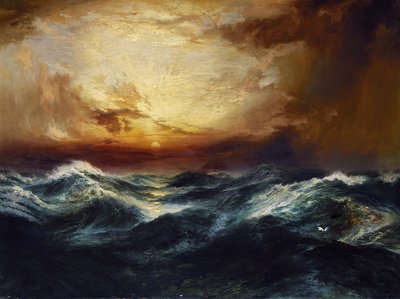 嵐の後の日没、1901 作： Thomas Moran