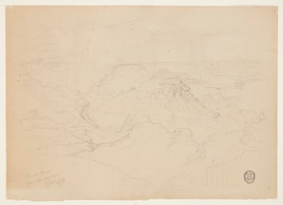 雨のグランドキャニオン 作： Thomas Moran