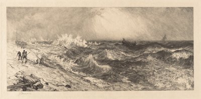 鳴り響く海 作： Thomas Moran