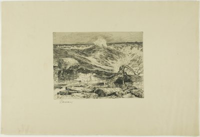 ナイアガラの上の急流 作： Thomas Moran