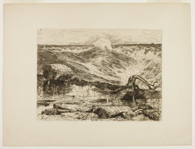 ナイアガラの上の急流 作： Thomas Moran