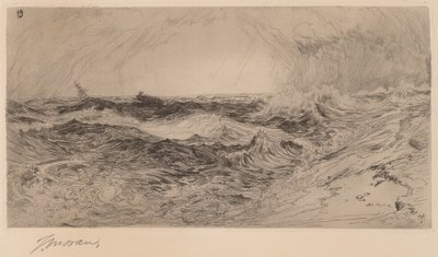 鳴り響く海 作： Thomas Moran