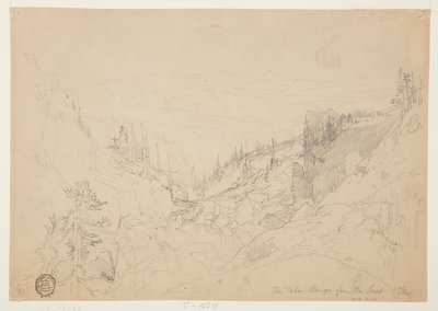 東からのティトン山脈 作： Thomas Moran