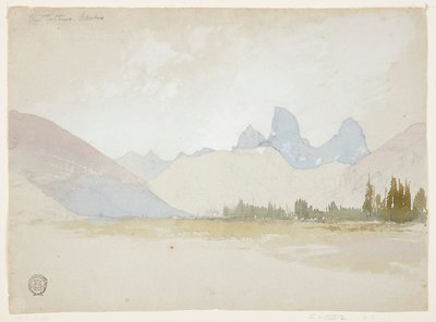 アイダホ州テトンズ 作： Thomas Moran
