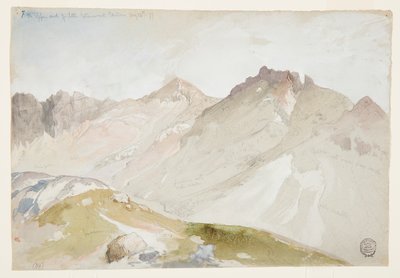 ユタ州オグデン近くのワサッチ山脈、リトル コットンウッド キャニオンの上端 作： Thomas Moran