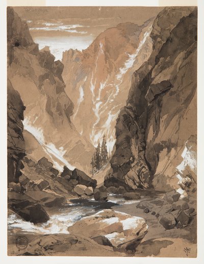 コロラド州トルテック渓谷 作： Thomas Moran