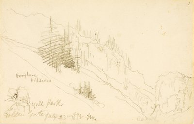 イエローストーン公園、ゴールデンゲート 作： Thomas Moran