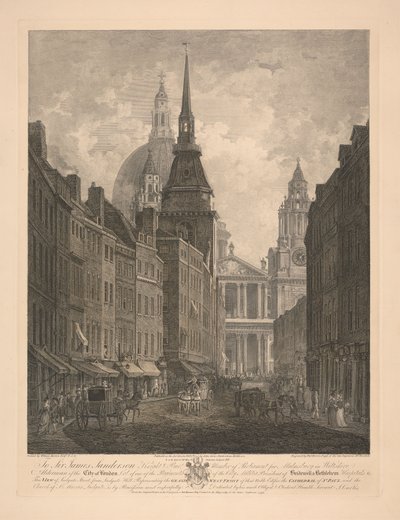 Vista Parcial da Frente Oeste de St. Pauls 作： Thomas Morris