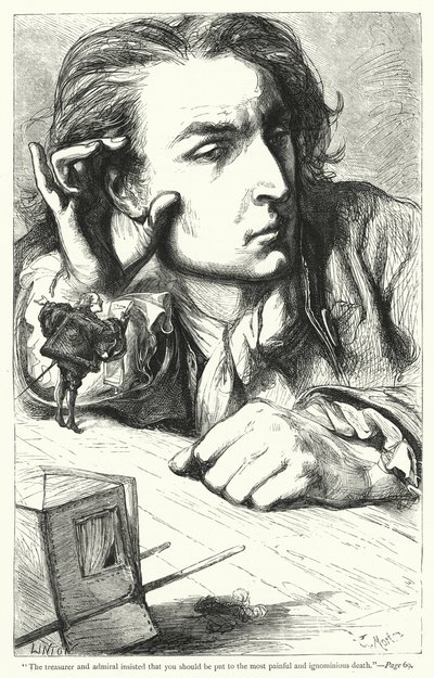 ジョナサン・スウィフトの『ガリバーズ・トラヴェルズ』のイラスト（彫刻）。 作： Thomas Morten