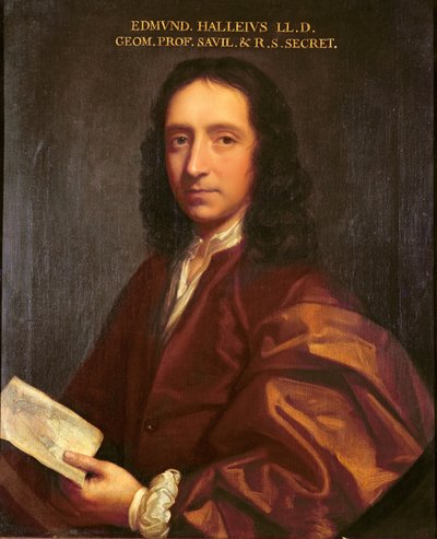 エドモンドハレーの肖像、c.1687 作： Thomas Murray