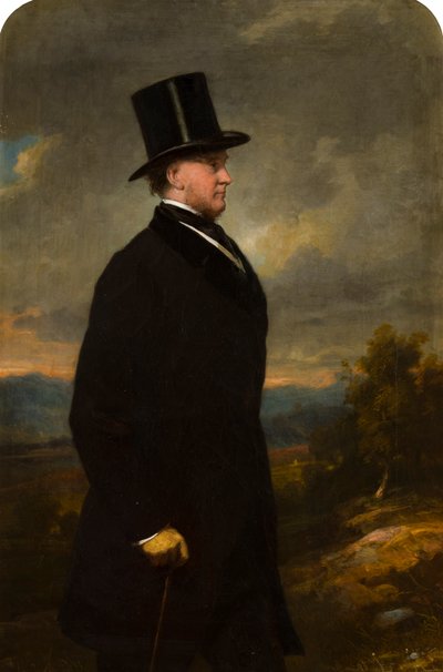 ジョン・ジョージ・ウェルド・フォレスターの肖像、第2代フォレスター卿（1801-1874）、1832-66年頃（キャンバスに油彩） 作： Thomas Musgrave Joy