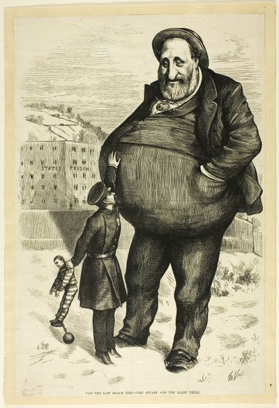 法は彼に届くのか？ 作： Thomas Nast
